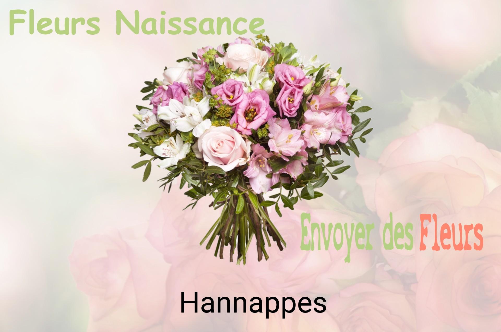 Bouquet de fleurs de naissance livré à Hannappes