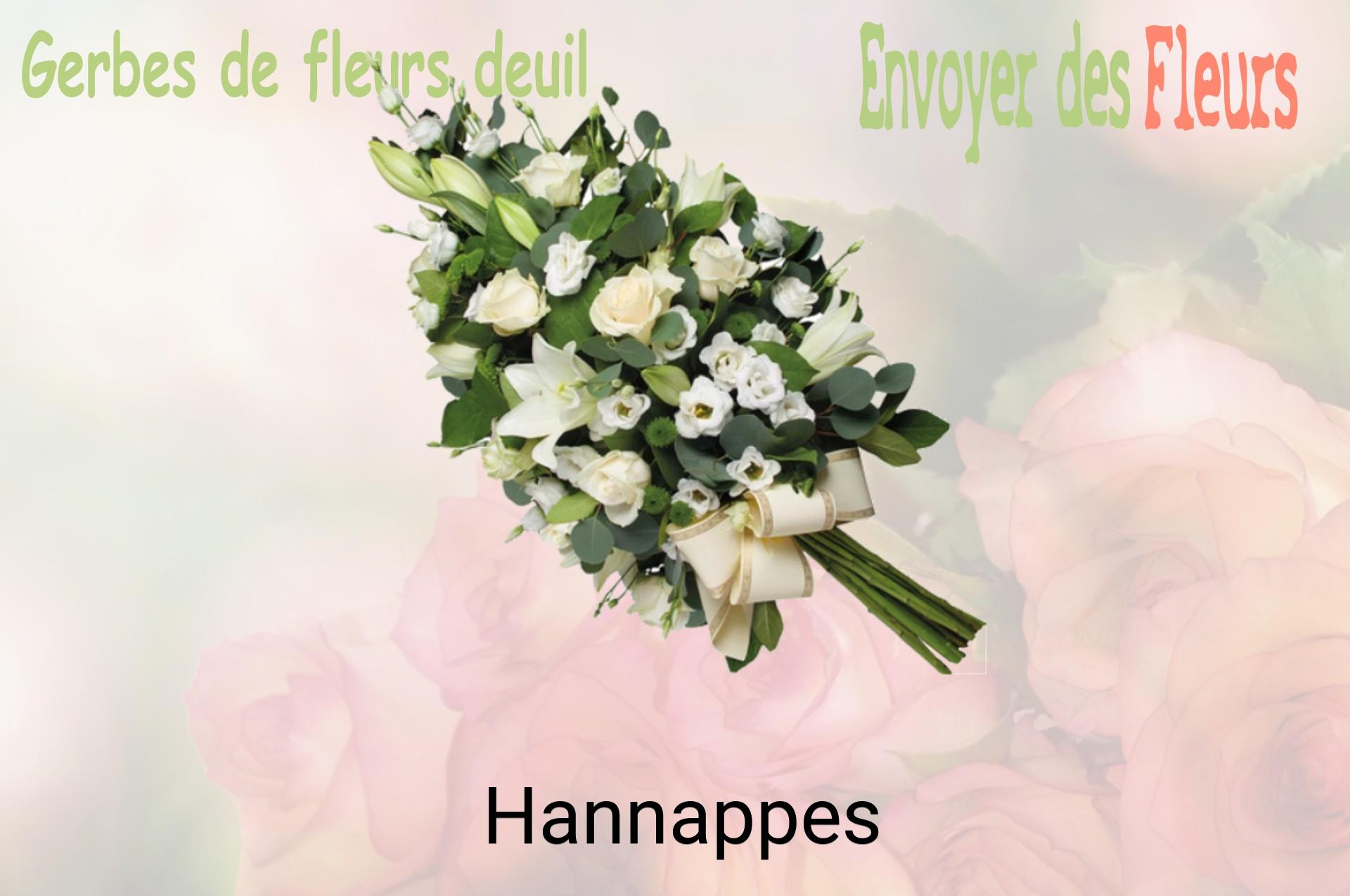Gerbe de fleurs de deuil livrée à Hannappes